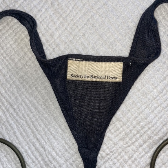 Society for Rational Dress razor back tank top w/ metal loops. Feels like Butta - Picture 3 of 7